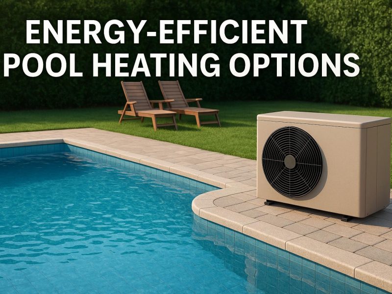 Energy-efficient pool heating options.