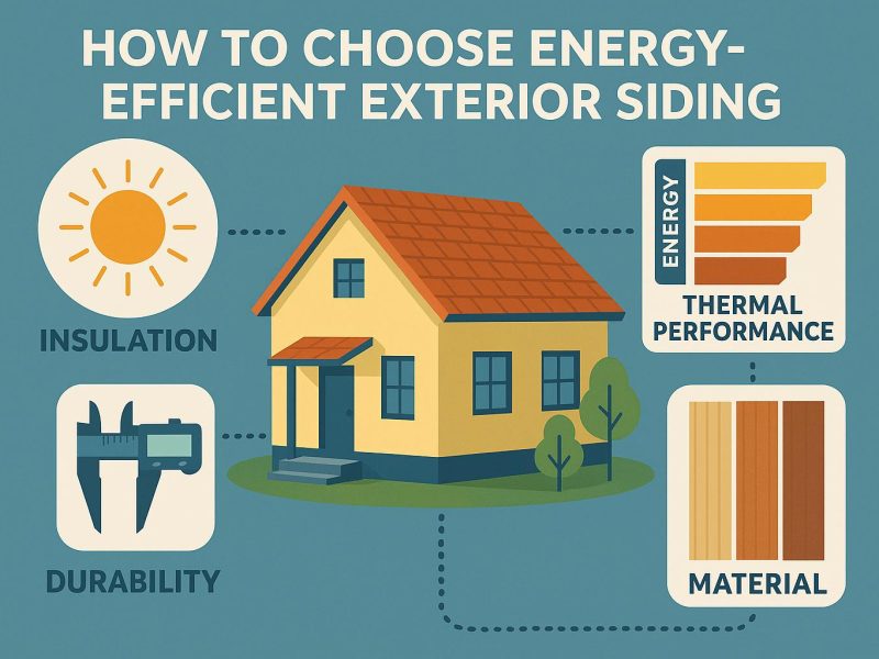 How to choose energy-efficient exterior siding.
