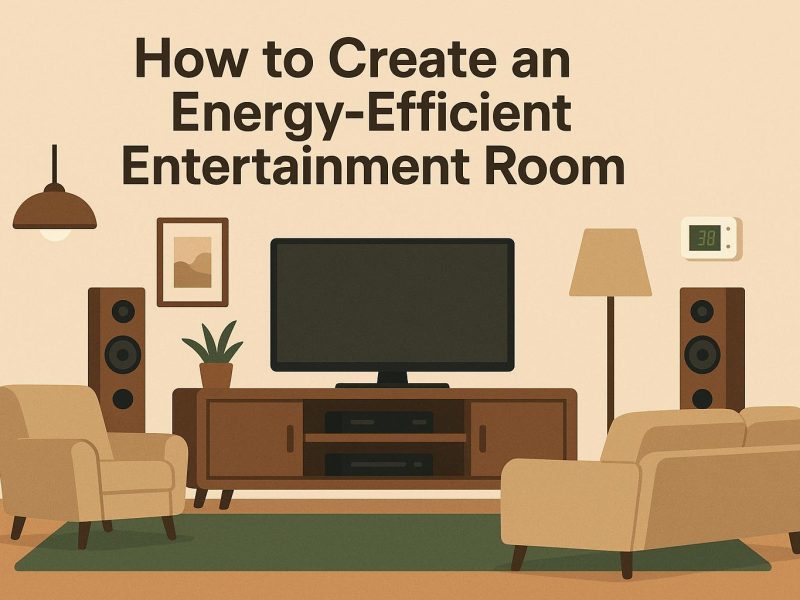 How to create an energy-efficient entertainment room.