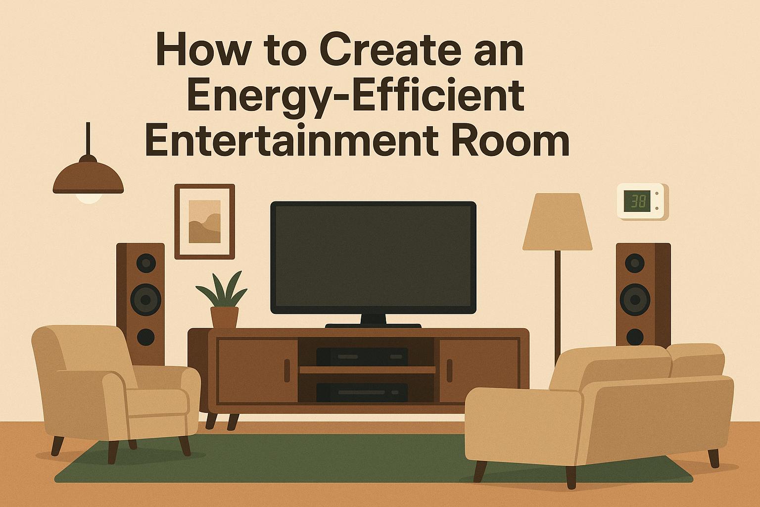 How to create an energy-efficient entertainment room.