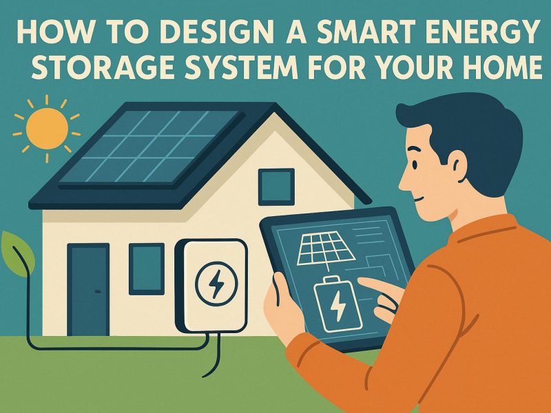 How to design a smart energy storage system for your home.