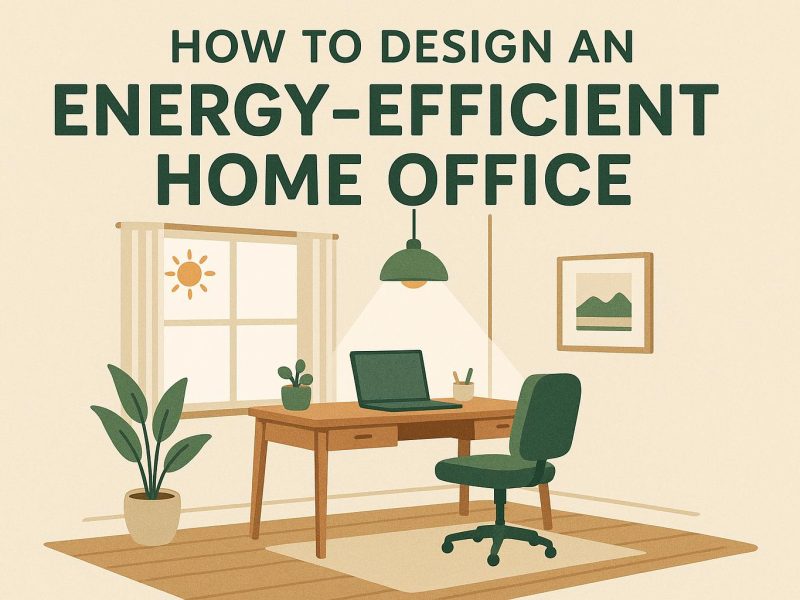 How to design an energy-efficient home office.
