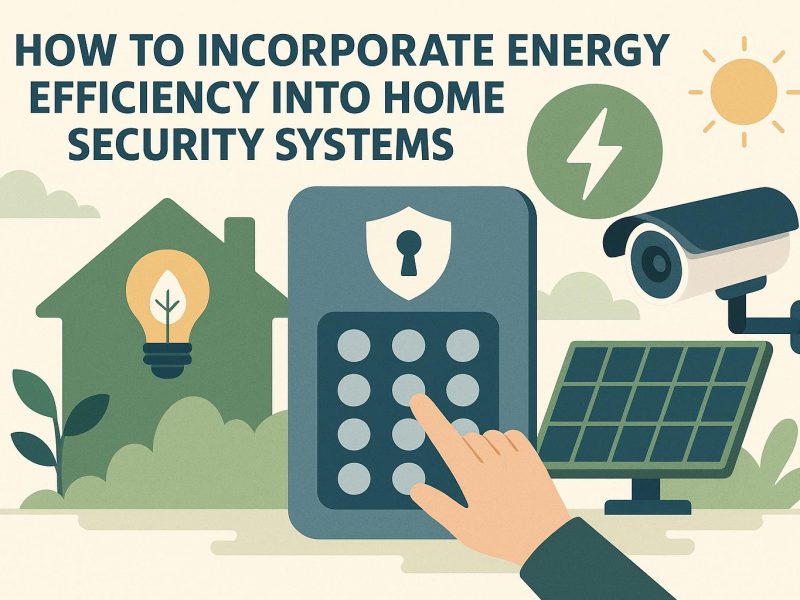 How to incorporate energy efficiency into home security systems.