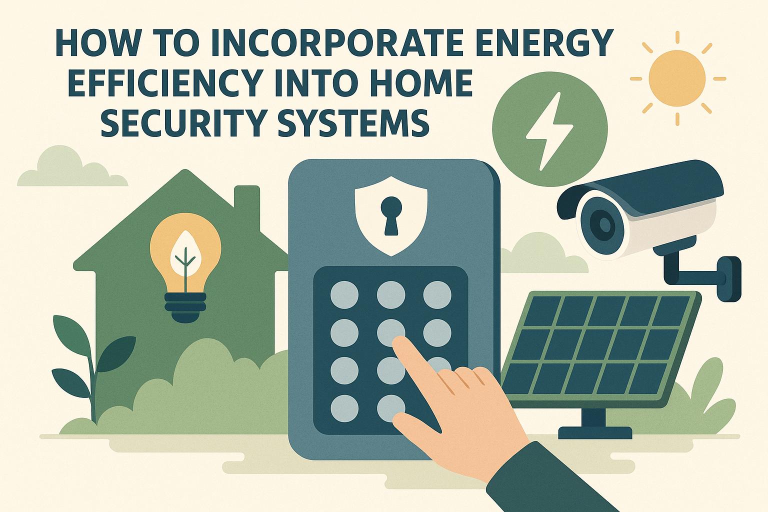 How to incorporate energy efficiency into home security systems.