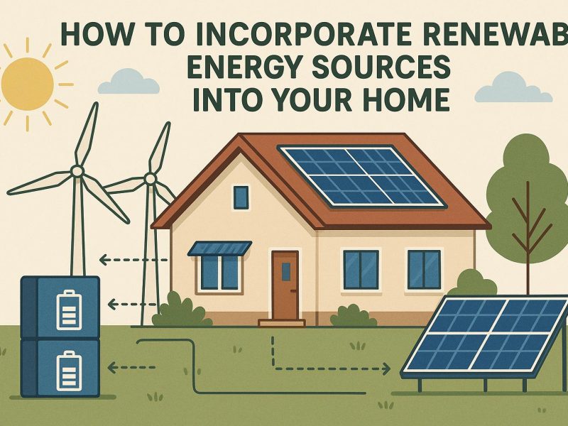 How to incorporate renewable energy sources into your home.