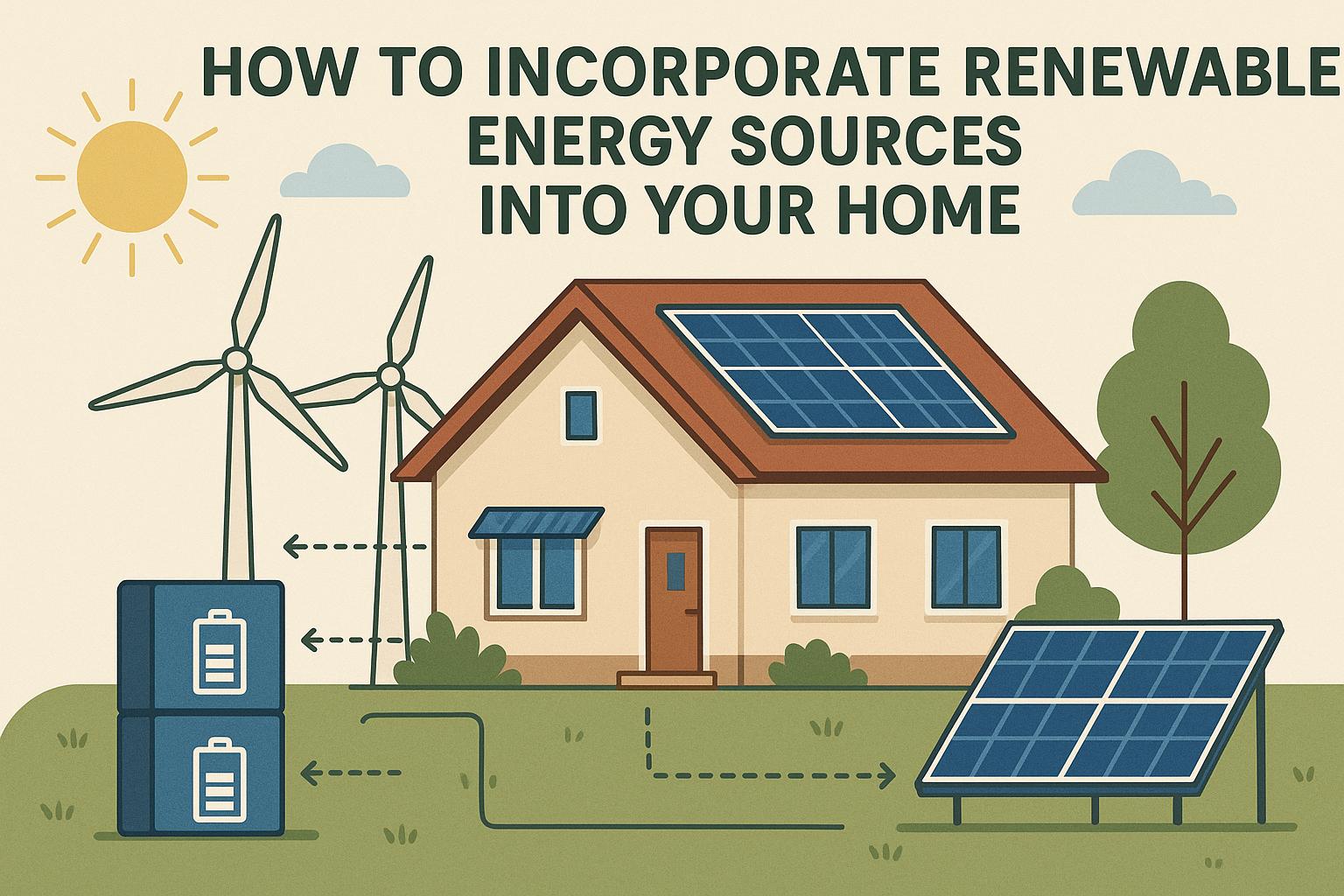 How to incorporate renewable energy sources into your home.