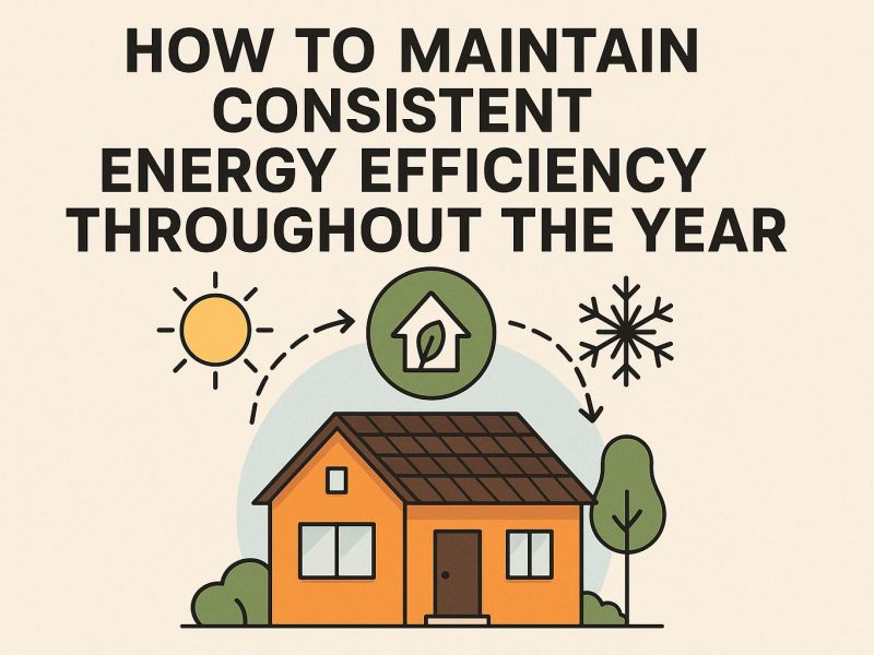 How to maintain consistent energy efficiency throughout the year.