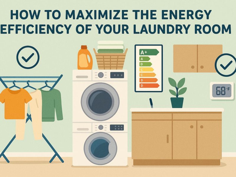 How to maximize the energy efficiency of your laundry room.
