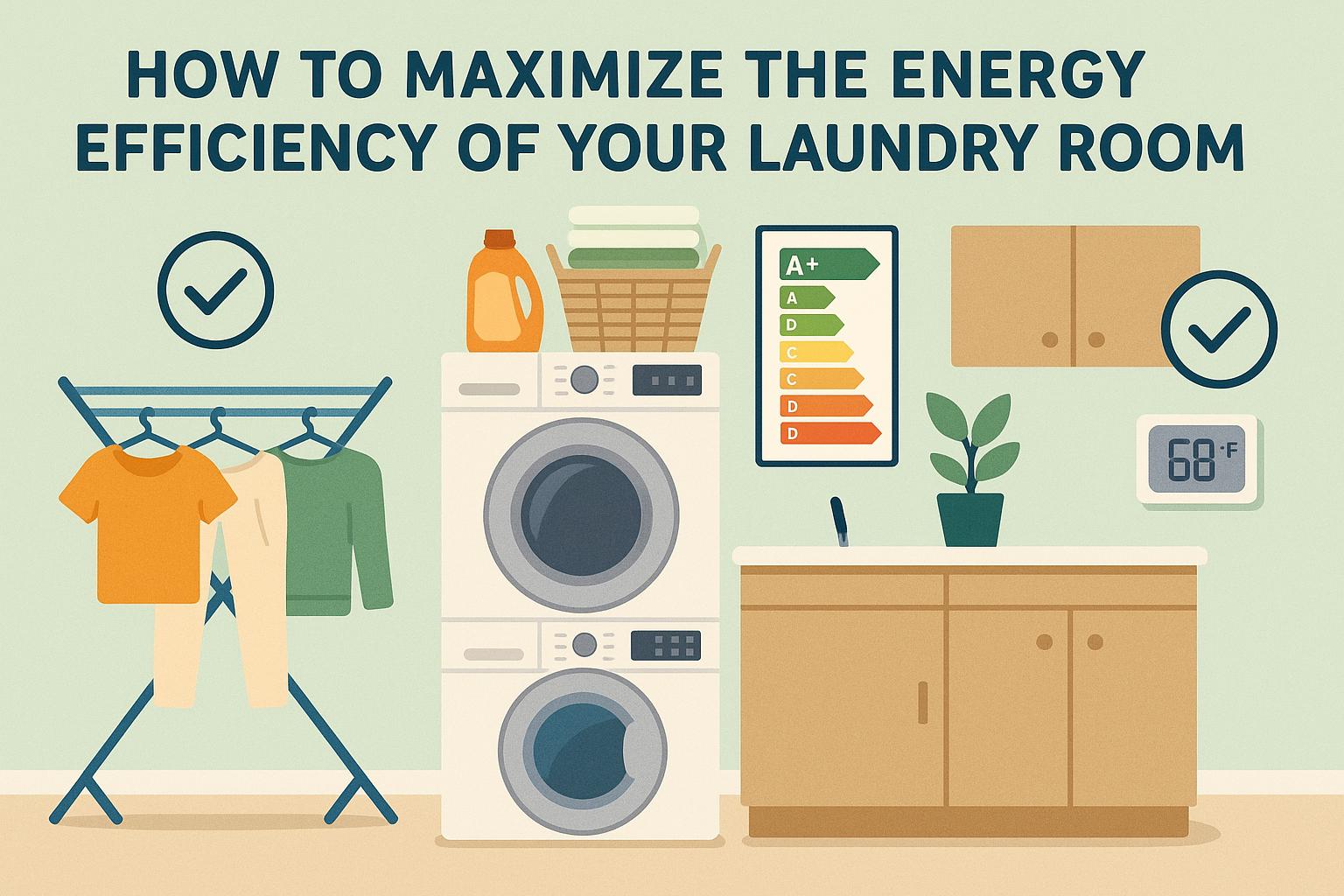How to maximize the energy efficiency of your laundry room.
