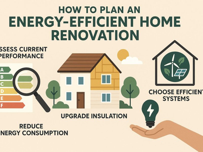 How to plan an energy-efficient home renovation.