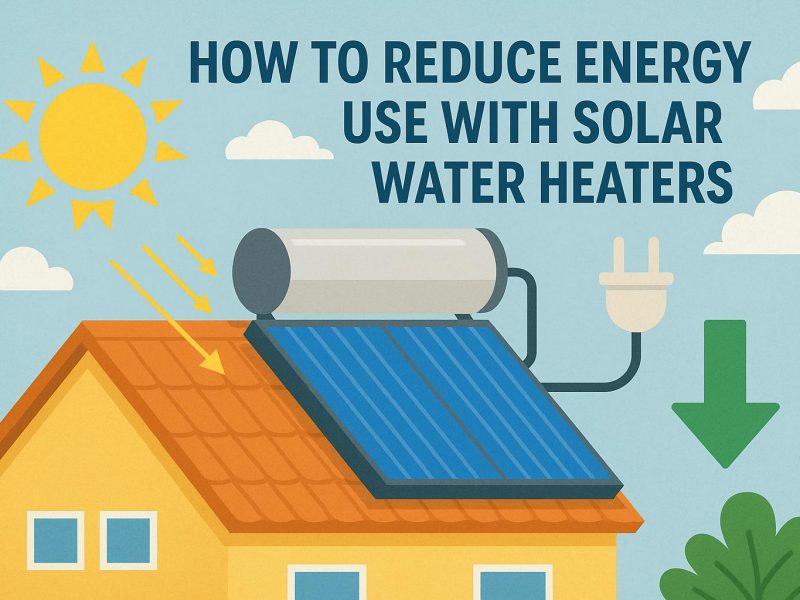 How to reduce energy use with solar water heaters.