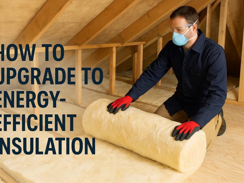 How to upgrade to energy-efficient insulation.
