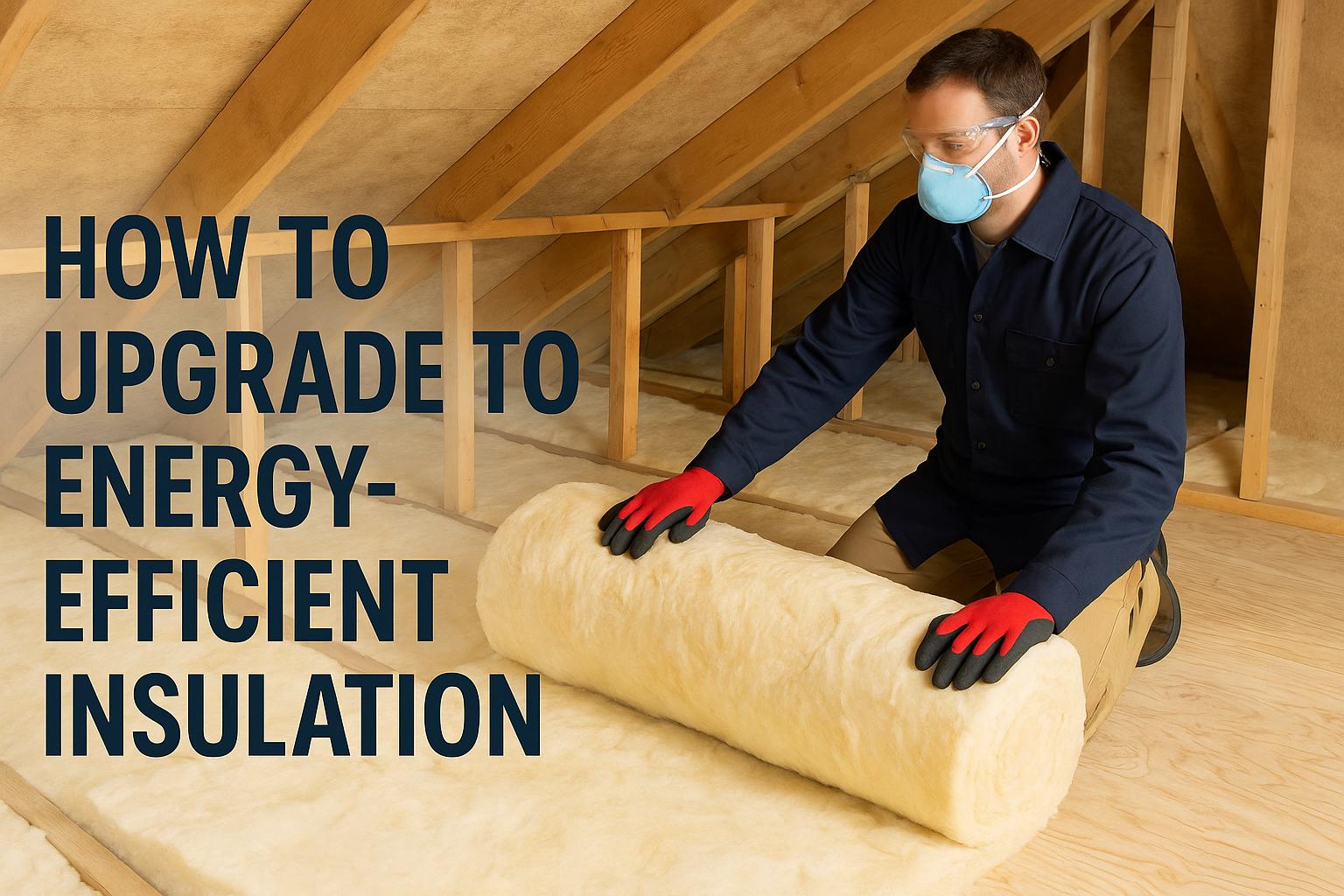 How to upgrade to energy-efficient insulation.