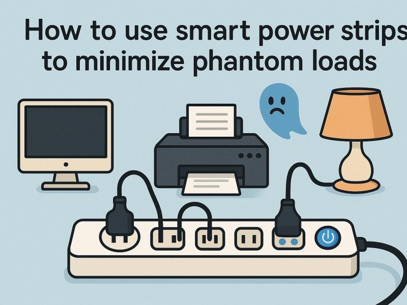 How to use smart power strips to minimize phantom loads.