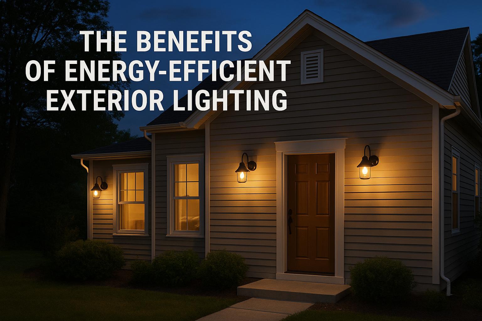 The benefits of energy-efficient exterior lighting.