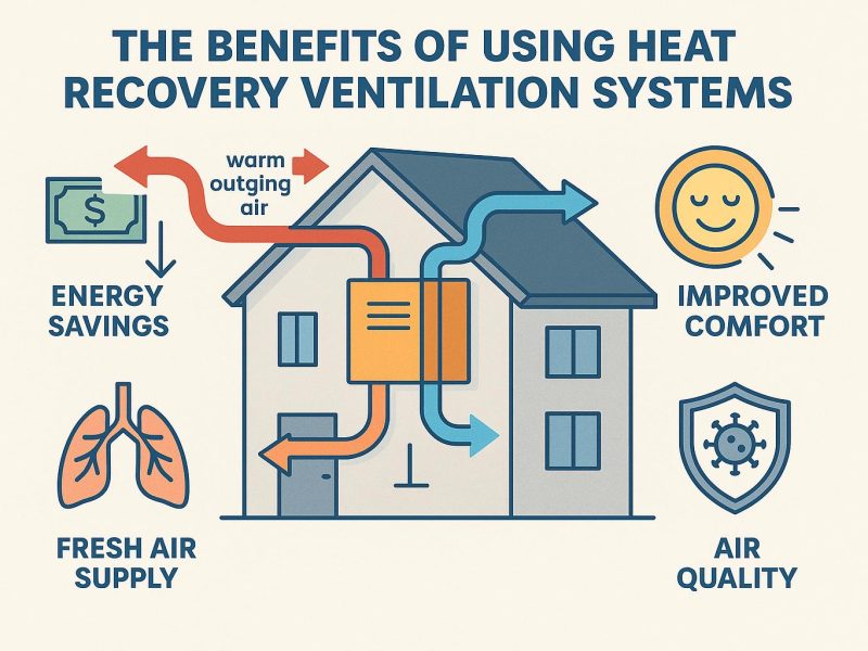 The benefits of using heat recovery ventilation systems.