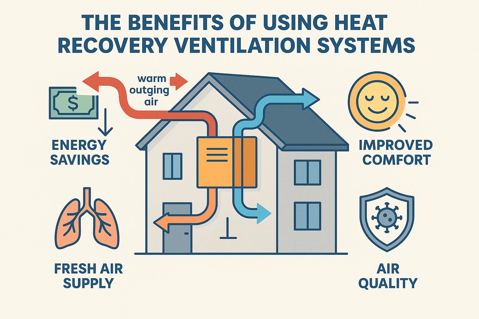The benefits of using heat recovery ventilation systems.