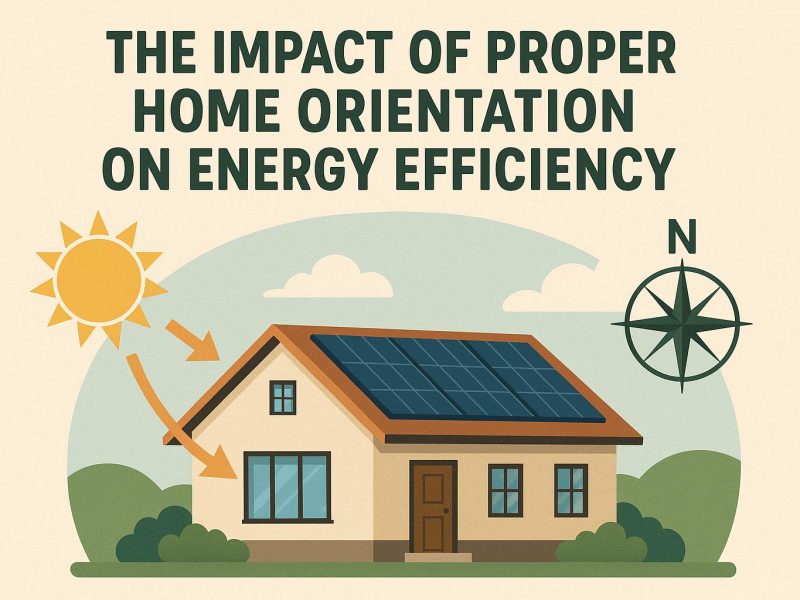 The impact of proper home orientation on energy efficiency.