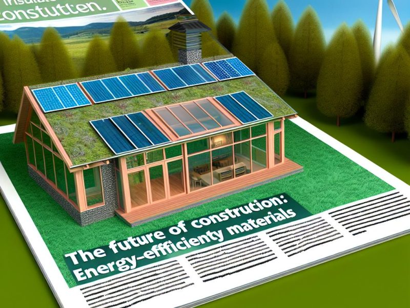 The importance of energy-efficient building materials.