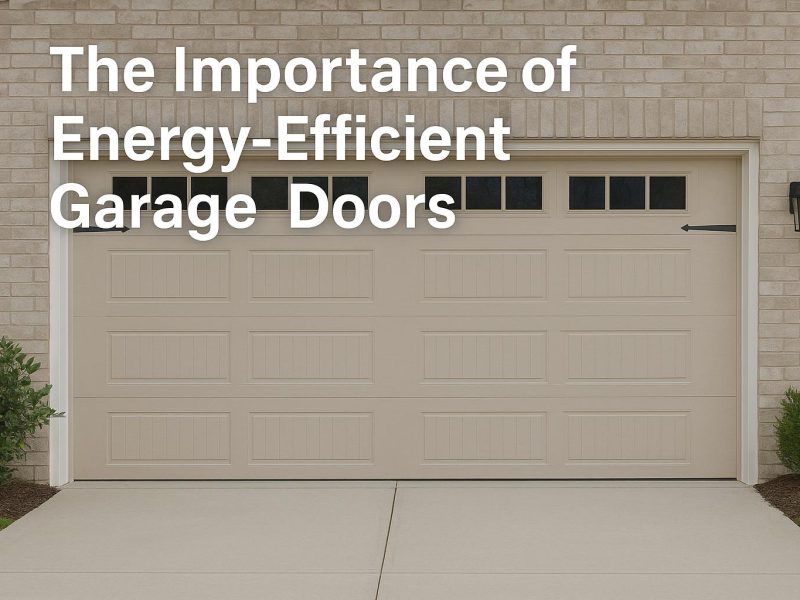 The importance of energy-efficient garage doors.
