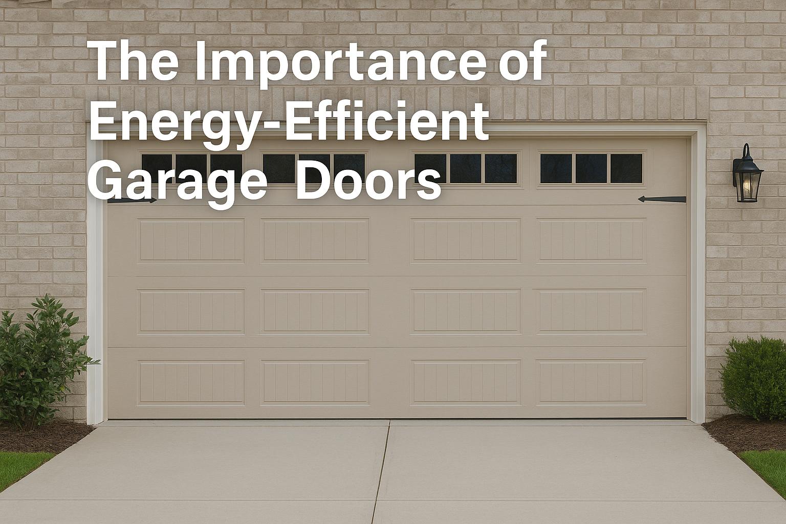 The importance of energy-efficient garage doors.