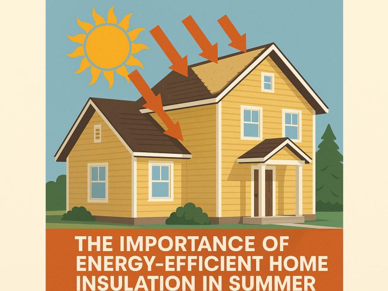 The importance of energy-efficient home insulation in summer.