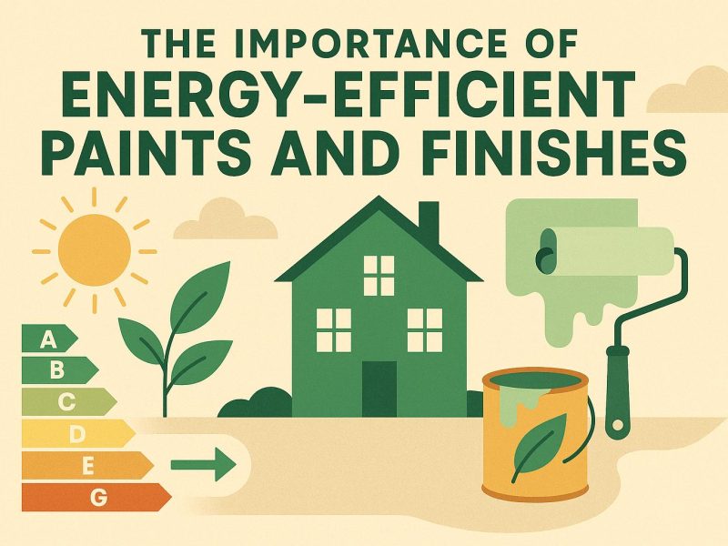 The importance of energy-efficient paints and finishes.
