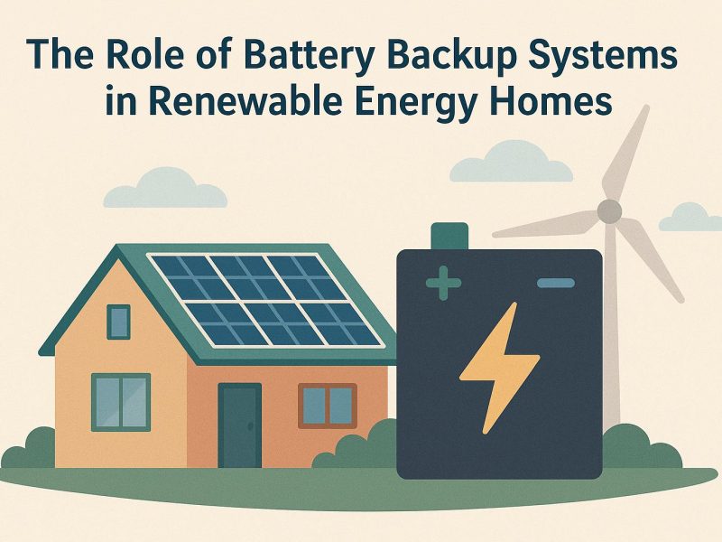 The role of battery backup systems in renewable energy homes.