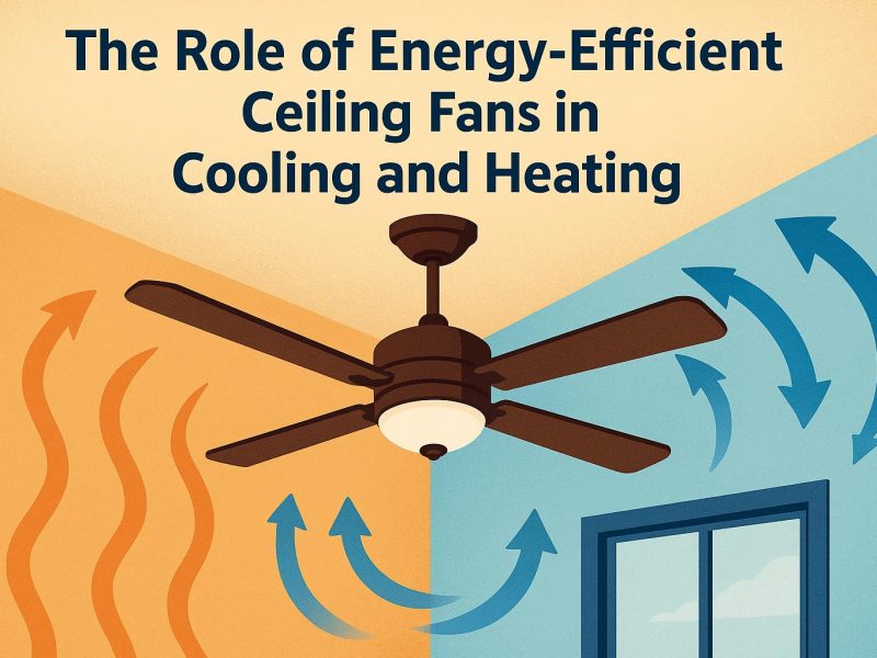 The role of energy-efficient ceiling fans in cooling and heating.