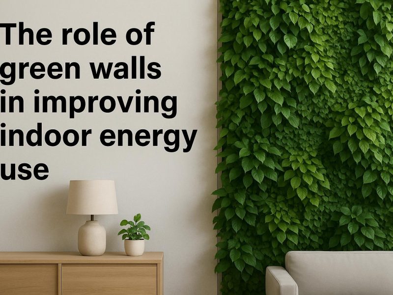 The role of green walls in improving indoor energy use.