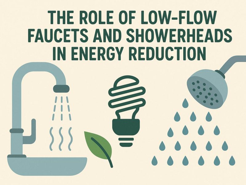 The role of low-flow faucets and showerheads in energy reduction.