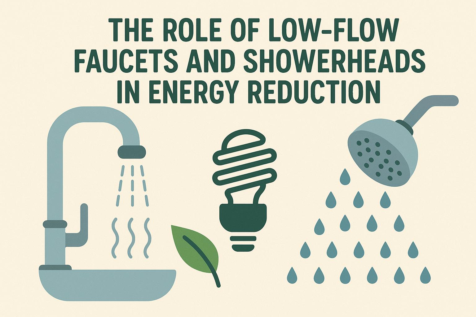 The role of low-flow faucets and showerheads in energy reduction.